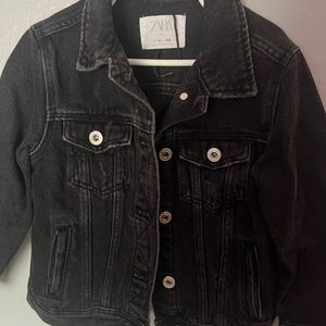 Kids 6 Zara black denim jacket